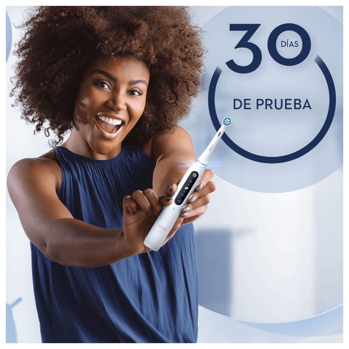 Oral-B iO 5N Cepillo de Dientes Eléctrico Blanco Con Mango Recargable, 1 Cabezal y Estuche De Viaje, 5 Modos De Cepillado Con Blanqueamiento Dental, Sensor De Presión, Diseñado por Braun
