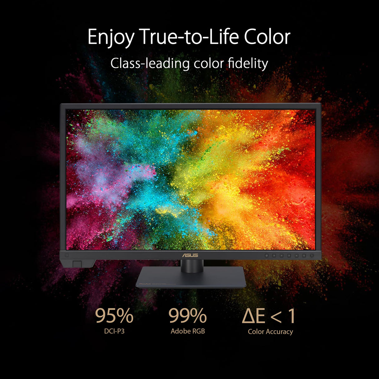 ASUS ProArt Display PA24US - Monitor Profesional de 23,6", IPS, 4K UHD (3840 x 2160), HDR-10, HLG, 99% Adobe RGB, 95% DCI-P3, ΔE < 1, 12G-SDI, USB-C, VESA DisplayHDR 600, Sostenibilidad ecológica