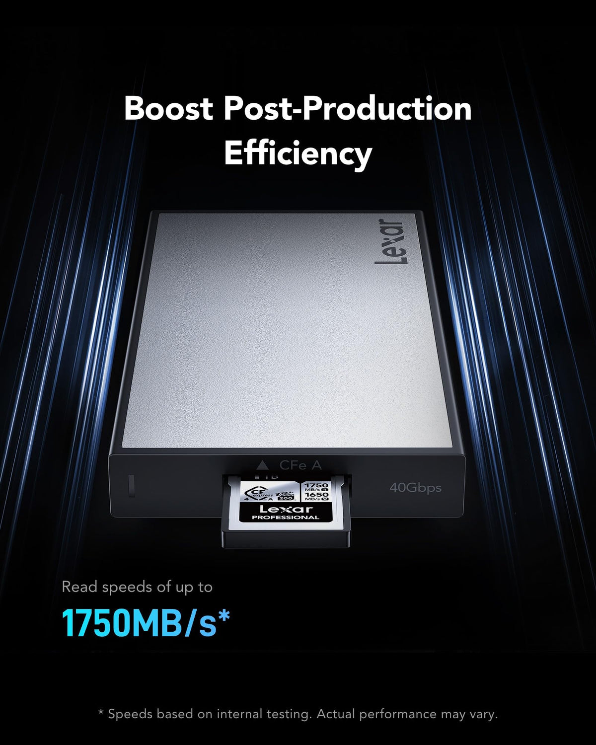 Lexar Professional Silver Series CFexpress 4.0 Tipo A Tarjeta 1TB, Tarjeta CFe hasta 1750 MB/s de Lectura, VPG200, Tarjeta de vídeo CF 8K, Tarjeta de Memoria Compatible con cámaras Sony Alpha y Sony