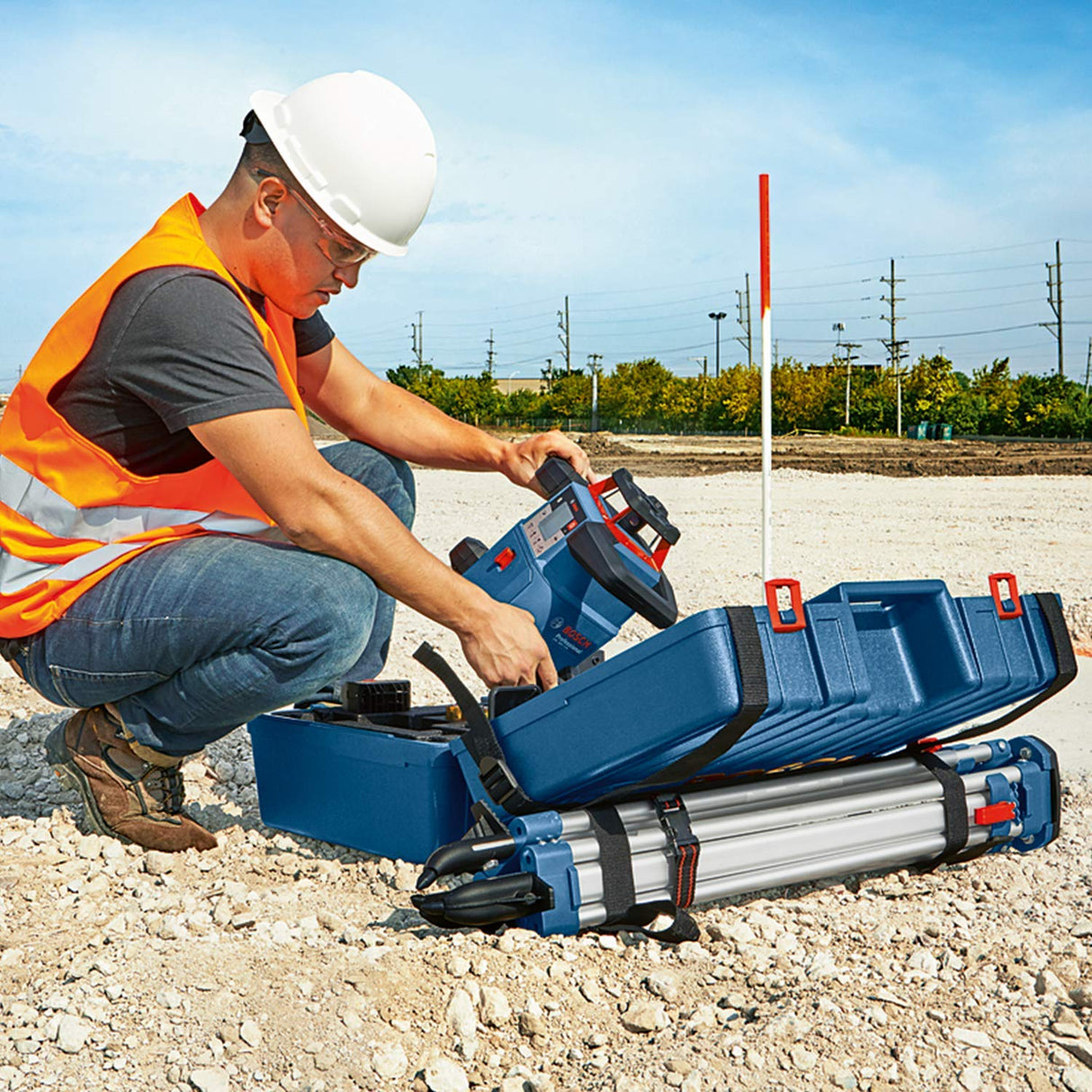 Bosch Professional Nivel láser giratorio sistema de 18V GRL 600 CHV (función aplicación, alcance Ø: hasta 600m, en L-boxx)
