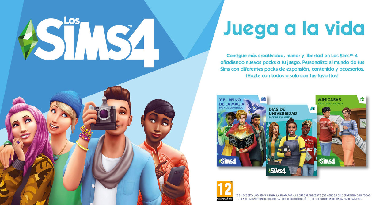 Los Sims 4 + Rumbo a la Fama (EP6) Bundle PCWin | Caja con código de descarga | Videojuegos | Castellano