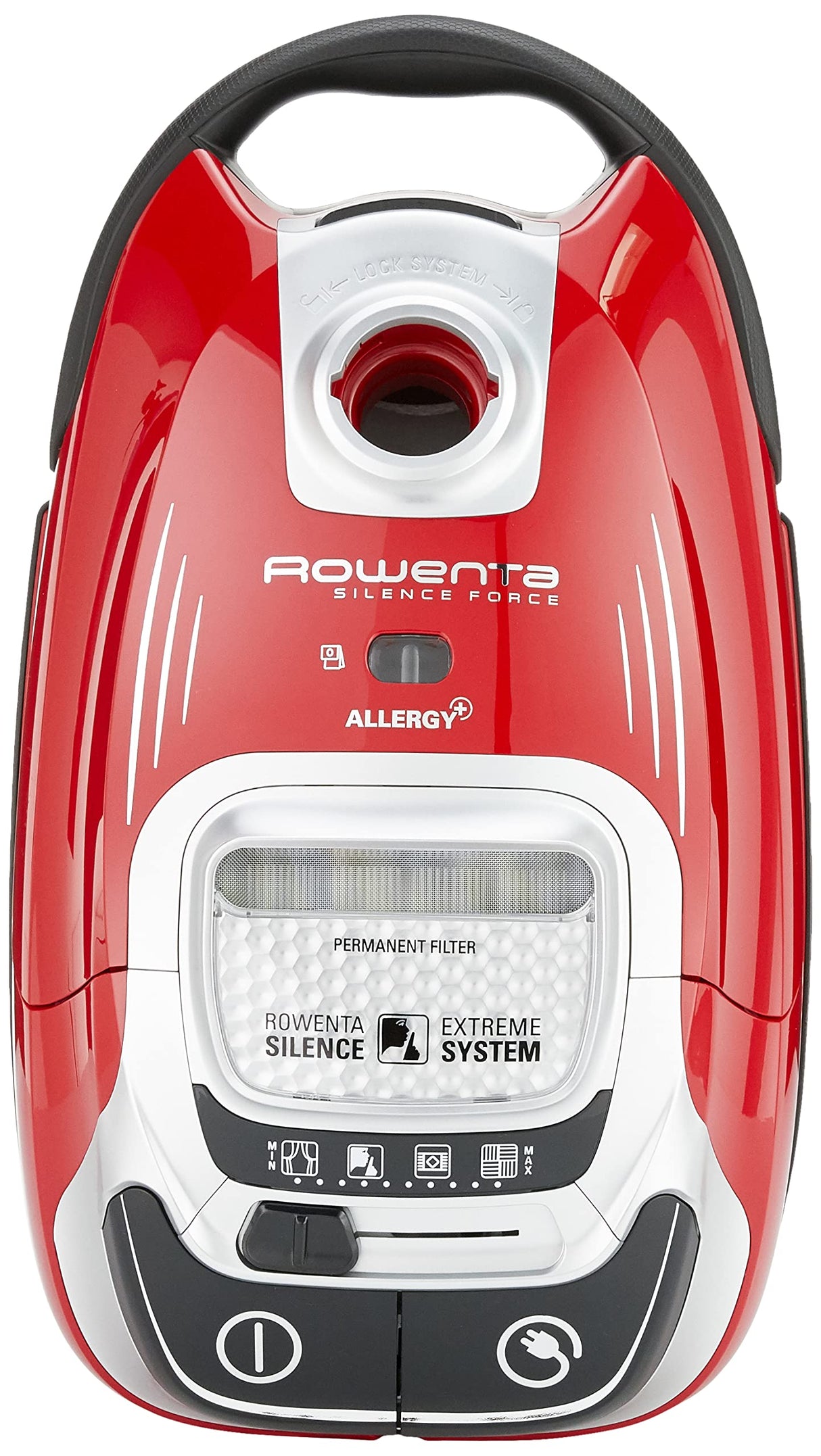 Rowenta RO7473 Silence Force Allergy+ | Aspiradora de suelo con bolsa | gran capacidad de bolsa para el polvo: 4,5 litros | extremadamente silencioso | boquilla de suelo de alta eficiencia | motor
