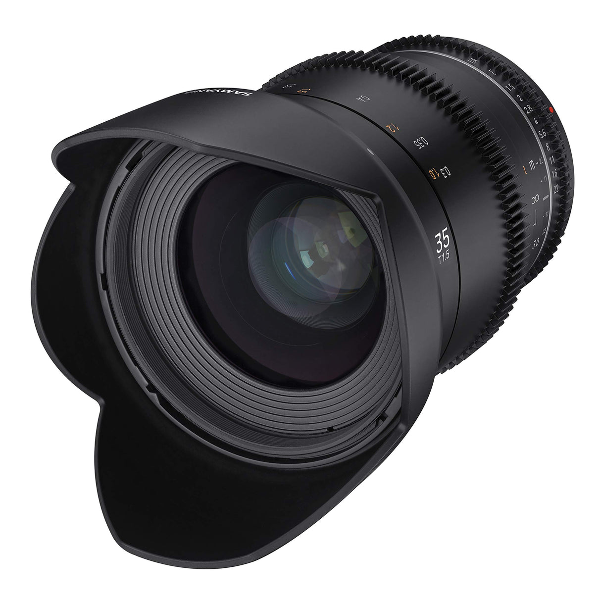 Samyang SA1614 - Lentes de Cámara Compatibles con 35MM T 1.5 MK2 MFT, Negro
