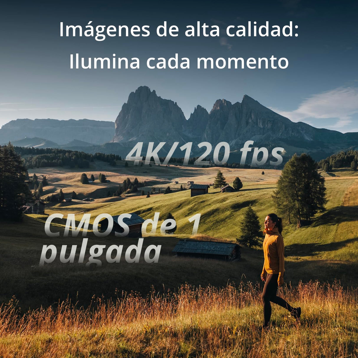 DJI Osmo Pocket 3, cámara con CMOS 1'' y vídeo 4K/120 fps, estabilización en 3 ejes, enfoque rápido, seguimiento de caras/objetivos, pantalla táctil giratoria de 2", cámara de vídeo pequeña