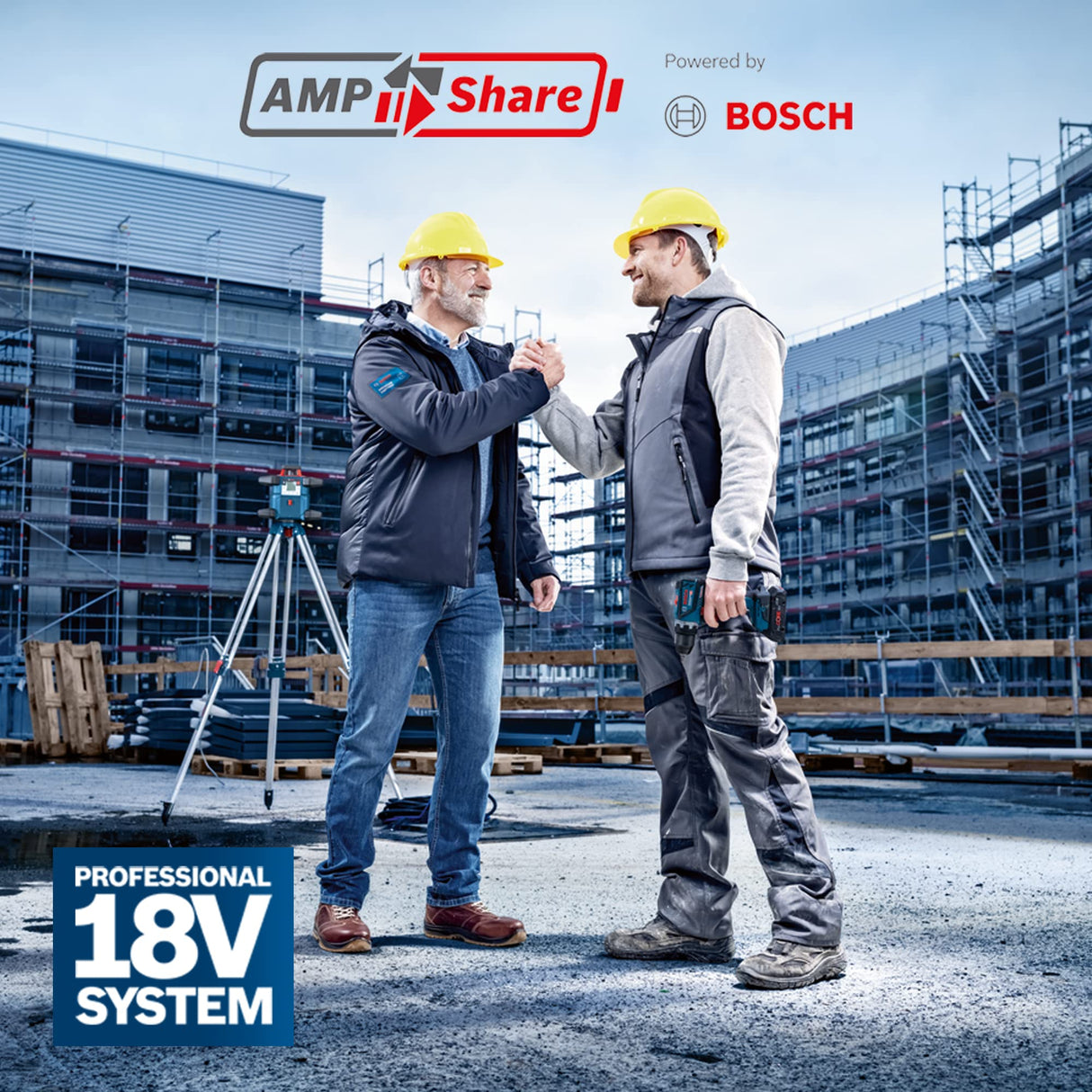 Bosch Professional 18V System GDS 18V-450 PC - Atornillador de impacto a batería (450 Nm, arranque 800 Nm, Connectivity, 2 baterías ProCORE 4.0 Ah, en L-BOXX)