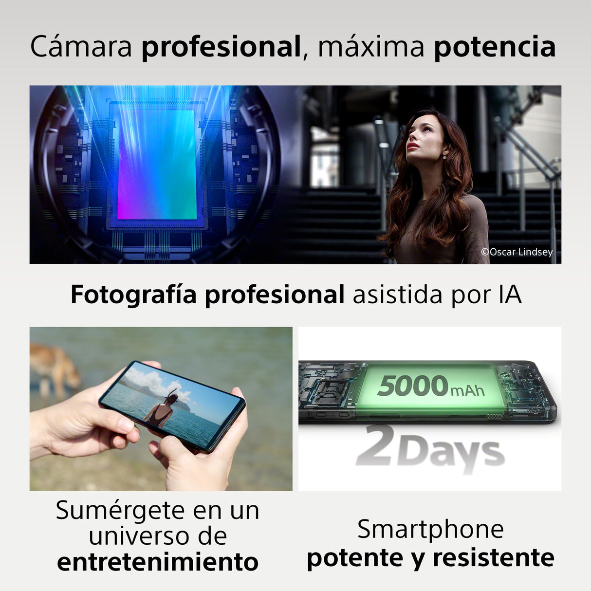 Sony Xperia 1 Vi 6.5" 19.5:9 FHD+ HDR OLED, 120Hz Refresh Rate, Lente Triple, 3.5 mm Audio Jack, Android 14, SIM Libre, 12GB RAM, 256GB Almacenamiento, Protección IP65/68, Dual SIM Hybrid, Negro