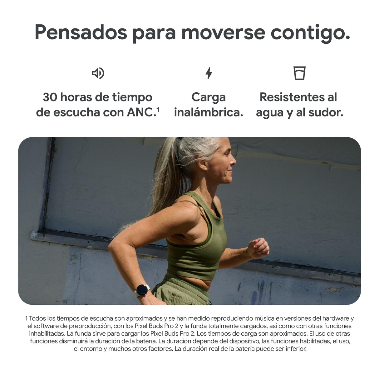 Google Pixel Buds Pro 2 - Auriculares de botón inalámbricos con Cancelación de Ruido Activa – Auriculares Bluetooth - Piedra Lunar
