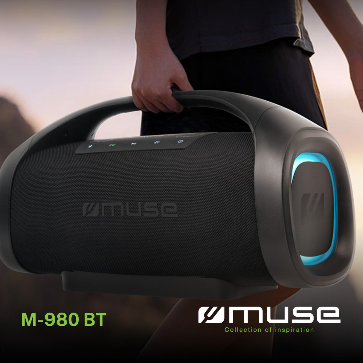 Enceinte sans fil Muse M 980 BT Bluetooth Noir