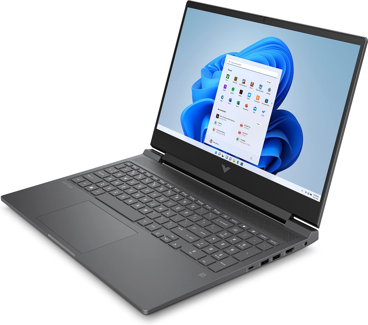 HP Victus Gaming Laptop 16-s0645nd| 16.1" Full HD Antiglare 144Hz IPS - Ryzen 5-7640Hs/16 GB RAM,512 GB SSD| NVIDIA GeForce RTX 4060| Windows 11|Teclado QWERTY Iluminado