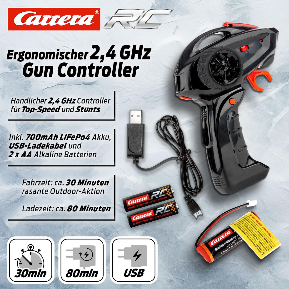 Carrera - 370160131-2,4GHz All-Terrain Stunt Car