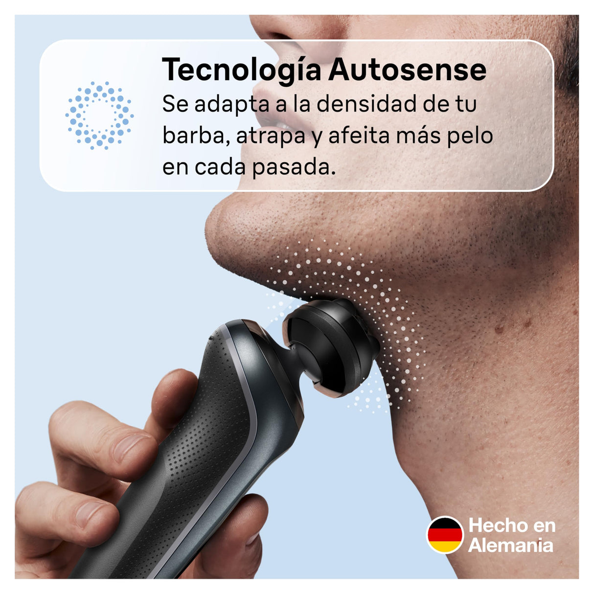 Braun Series 6 Afeitadora Eléctrica Hombre, Máquina de Afeitar Barba con Recortadora De Precisión EasyClick, SensoFlex, Uso En Seco y en Mojado, Recargable, Inalámbrica, 61-N1200s, Gris