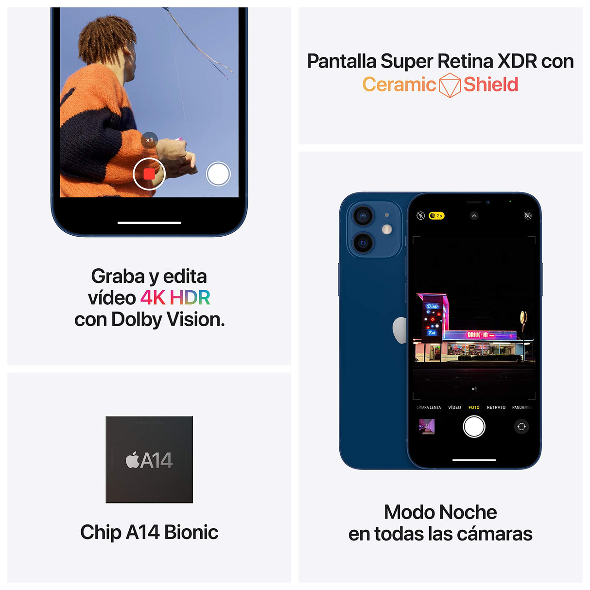 Nuevo Apple iPhone 12 (64 GB) - en Negro