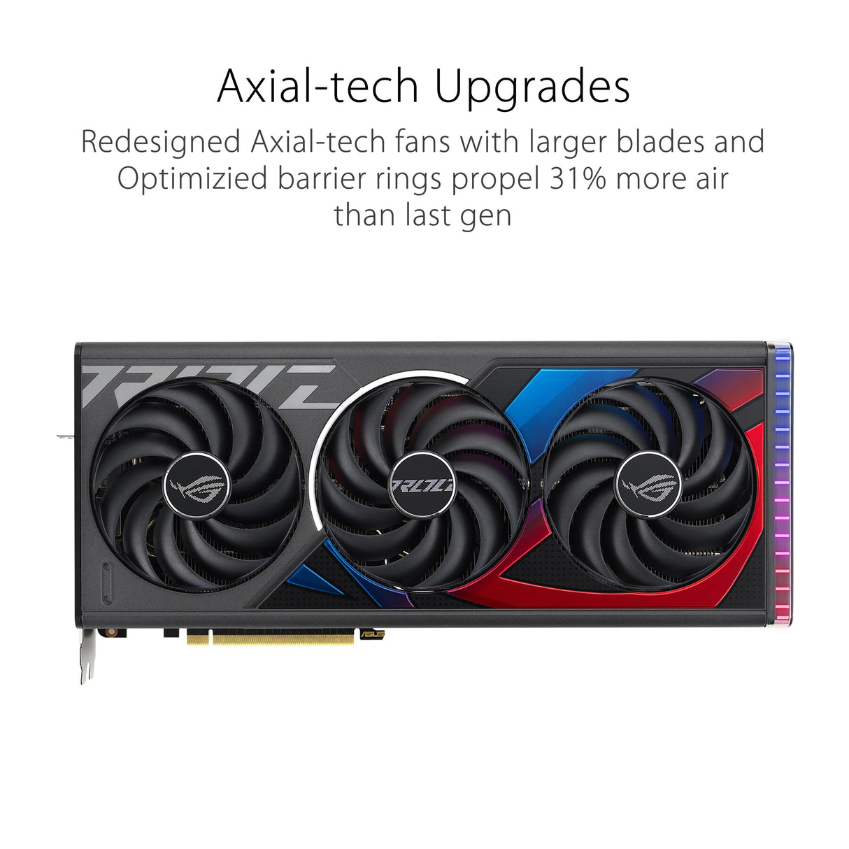 ASUS ROG Strix GeForce RTX 4070 Super - Tarjeta gráfica Gaming (PCIe 4.0, 12 GB GDDR6X, DLSS 3, HDMI 2.1a, DisplayPort 1.4a, Placa Posterior masiva ventilada, Sensor de Potencia, Aura Sync)