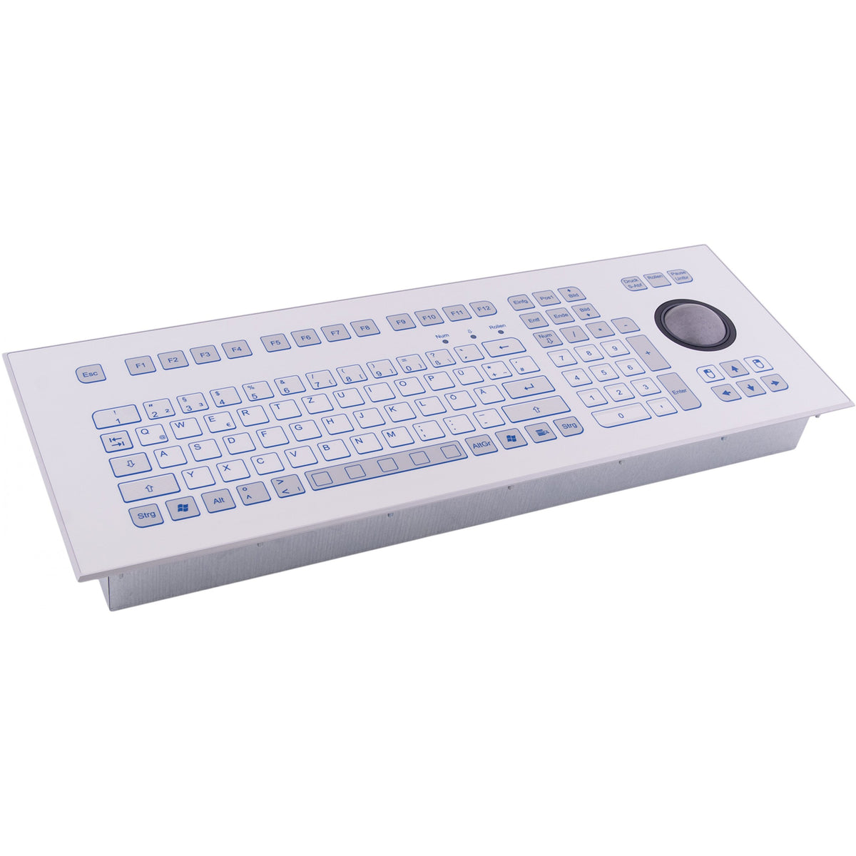 GETT folienabgedeckte Teclado, Placa Frontal con Rosca Pernos y protección Borde de la Pantalla, Placas Frontales Material de Aluminio