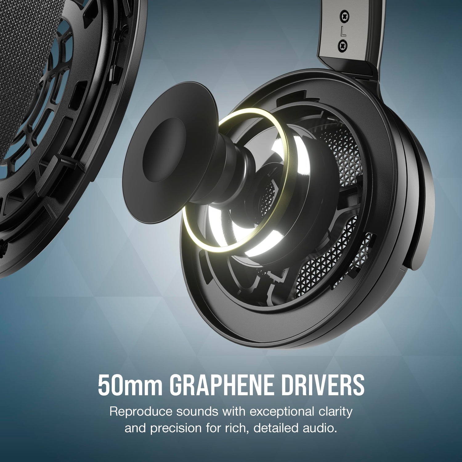 Corsair Virtuoso Pro Auriculares para Juegos con Cable y Parte Trasera Abierta, micrófono unidireccional Desmontable, Controladores de grafeno 50 mm, Respuesta de frecuencia de 20 Hz-40 kHz, Carbono