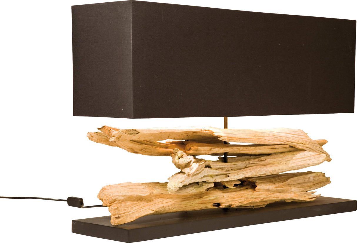 KARE Lámpara de Mesa, Nature Orizzontale, Marrón, 52 x 20 x 80 cm