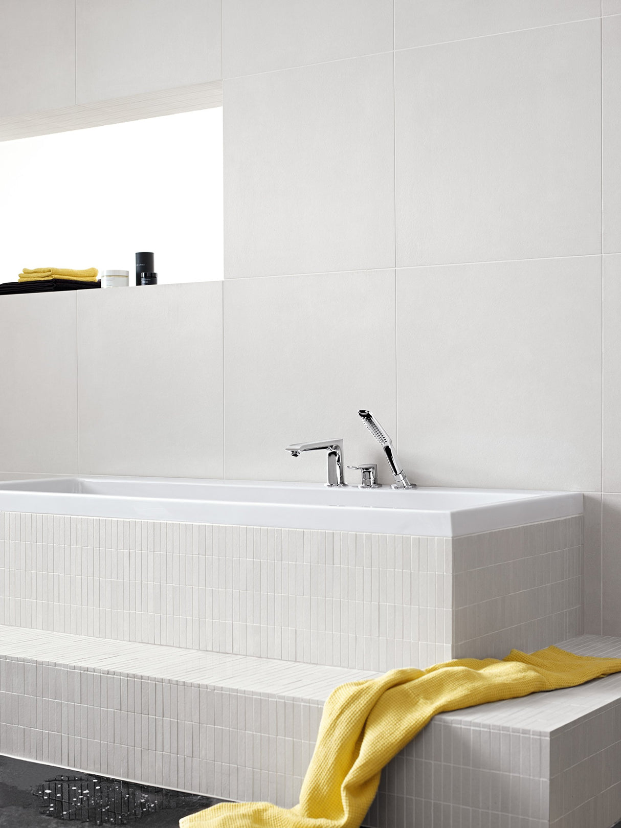 Hansgrohe 31190000 Metris grifería de 3 agujeros para borde de bañera, cromo