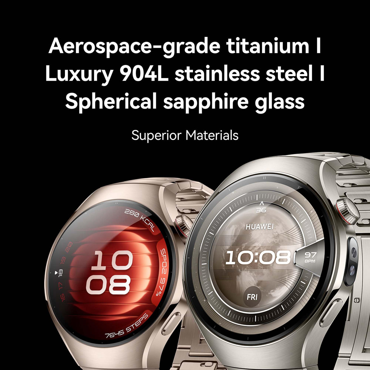 HUAWEI Watch 5, Reloj Inteligente de 46 mm, X-Tap, inspección de Salud, oxígeno en Sangre en la yema del Dedo en Tiempo Real, hasta 11 días de duración de la batería, eSIM, Titanio de Grado