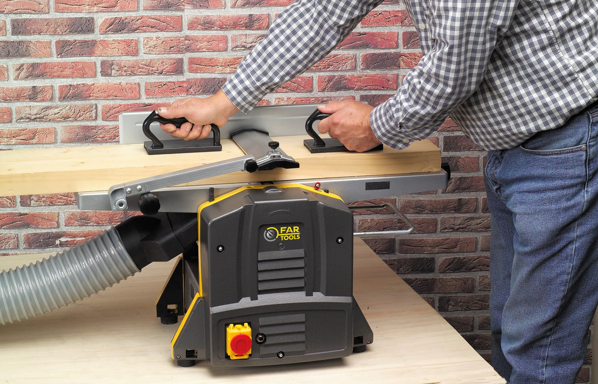 Fartools PTH 254 Cepilladora regruesadora Potencia 1500 W, Largo del hierro 261 MM, Profundidad de pasaje máxima 3 MM,Altura de pasaje maxi 120 MM, Velocidad 10 M/S,