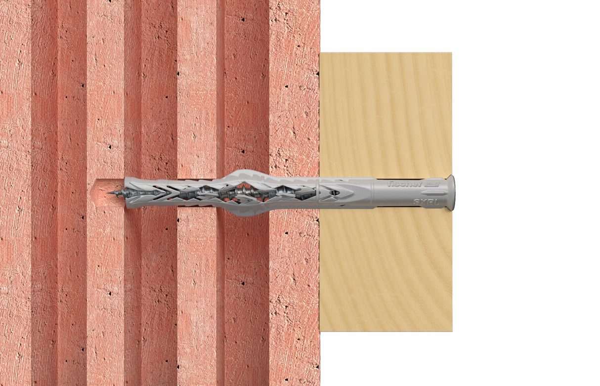 Fischer 530931 Taco Alargado, Acero galvanizado, 14x360
