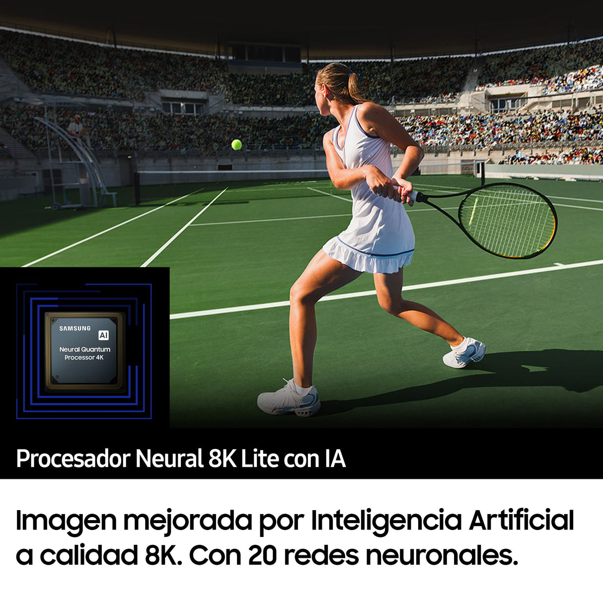 Samsung TV Neo QLED8K 2022 75QN700B-SmartTV de 75"con Resolución8K,Quantum Matrix Technology Pro,Procesador Neural8K Lite con Inteligencia Artificial,Quantum HDR2000,60W Dolby Atmos y Alexa Integrada