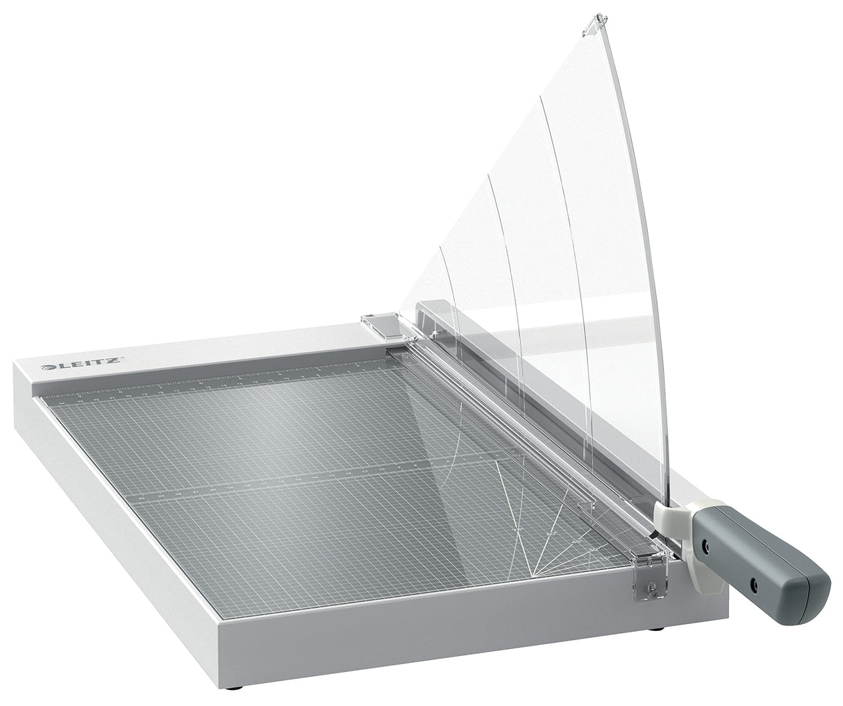 Leitz Precisión Guillotina de Papel A4+ para Oficina, Corta 15 Hojas, Longitud de Corte 381mm, Cuchilla de Acero, Base de Cristal Resistente con Guía y Protección Anticortes, 90210000
