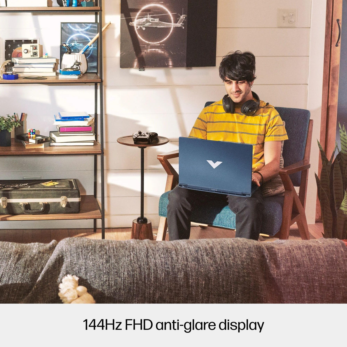 HP Victus 15-fa2030ns - Ordenador portátil Gaming 15" FHD (Intel Core 7-240H, 16GB RAM, 1TB SSD, NVIDIA RTX 5060, FreeDos) - Azul - Teclado QWERTY Español