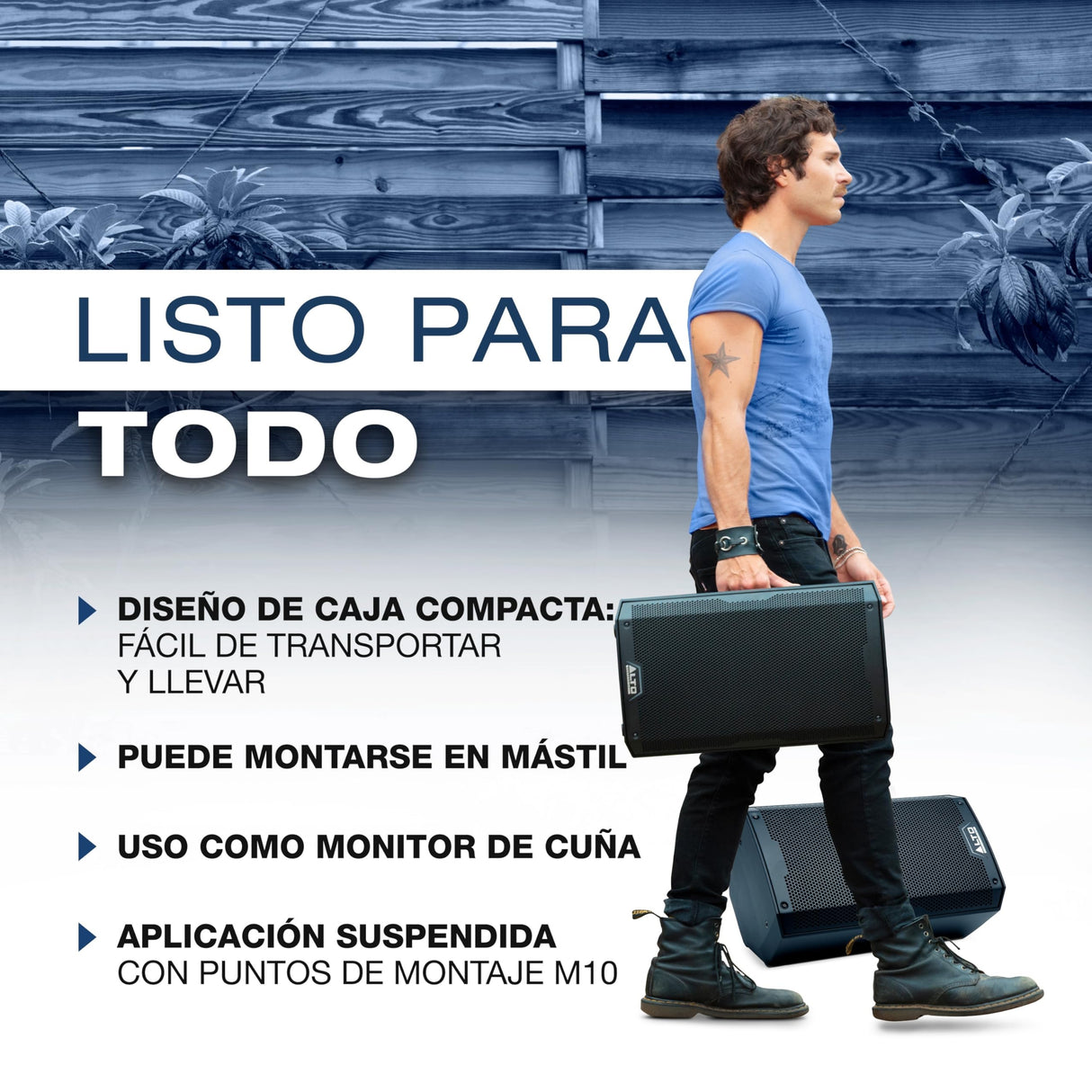 ALTO TS410 Altavoz Autoamplificado 2000W 10 Pulgadas con Mesa de Mezclas de 3 Canales, Streaming Bluetooth, Emparejamiento Inalámbrico de Altavoces, DSP y App