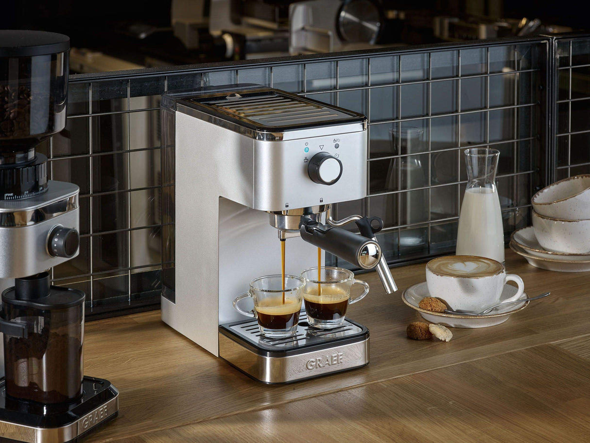 Graef Cafetera espresso Salita ES400, color plateado