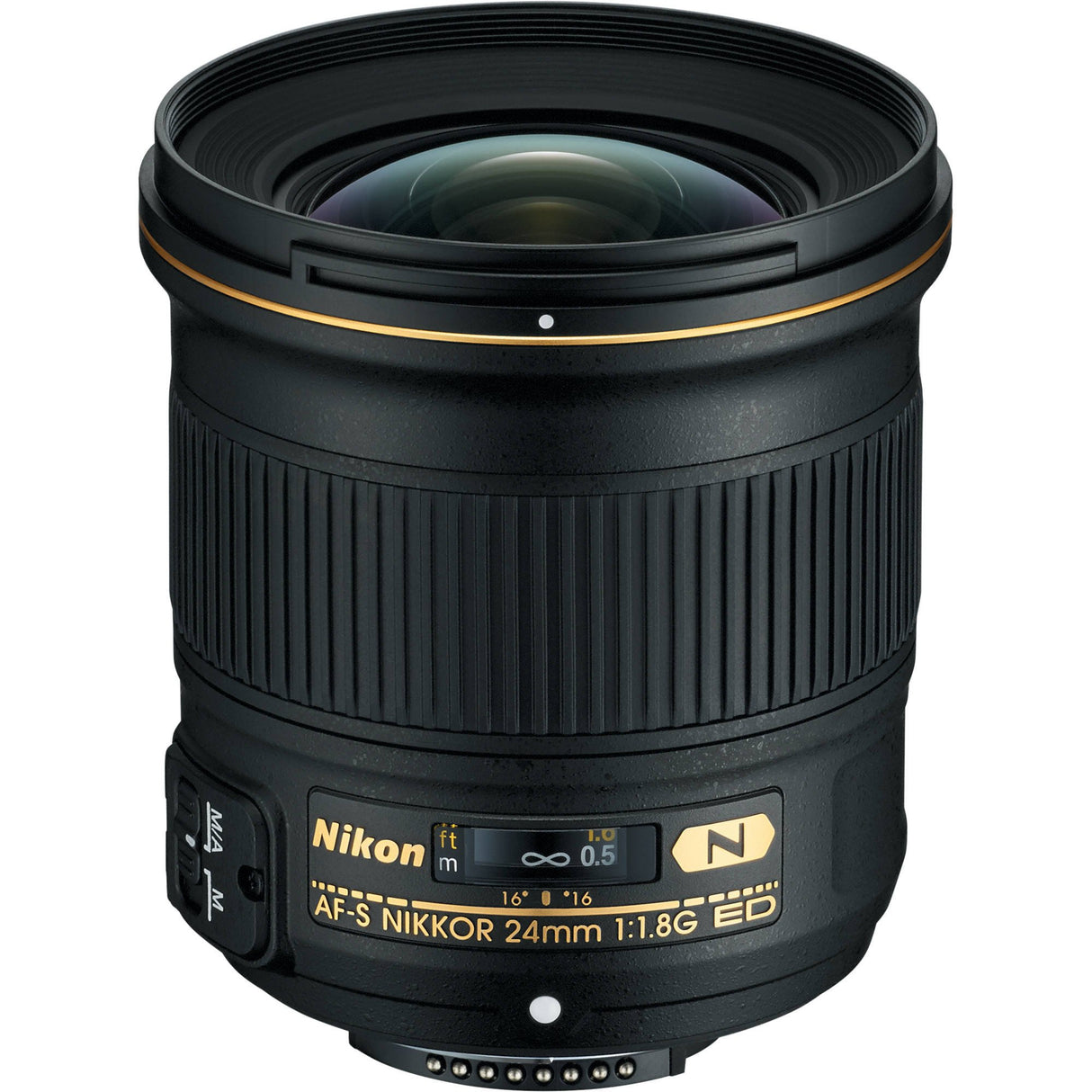 Nikon AF-S 24mm F1.8 G - Objetivo para Nikon (Distancia Focal Fija 24mm, Apertura f/1.8) Color Negro