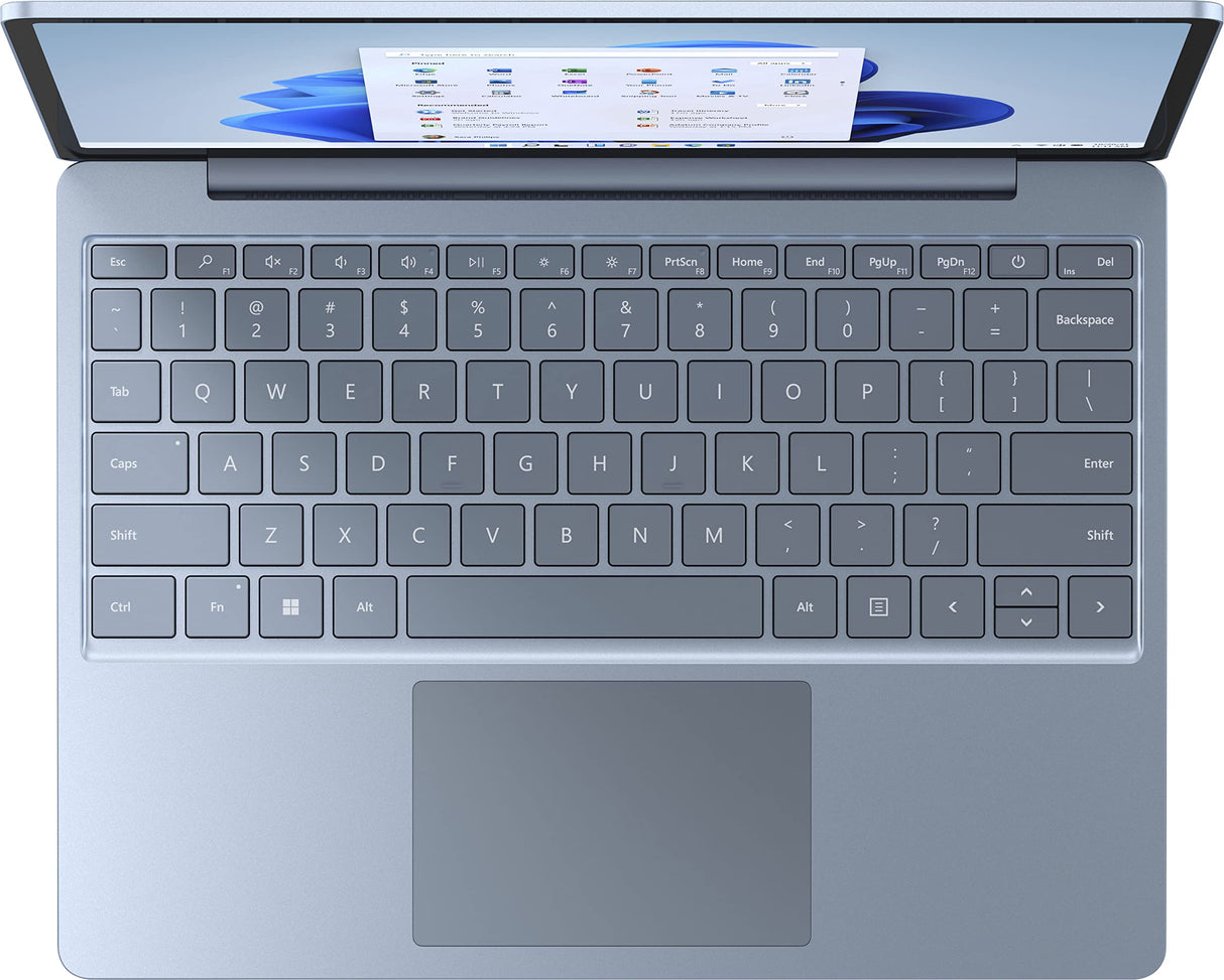 Microsoft Surface Laptop Go 2 12.4 Pulgadas, Pantalla táctil, gráficos Intel UHD, Intel i5-1135G7, 4 GB de RAM, Memoria Flash eMMC de 64 GB, Azul Hielo, con lápiz Capacitivo MTC