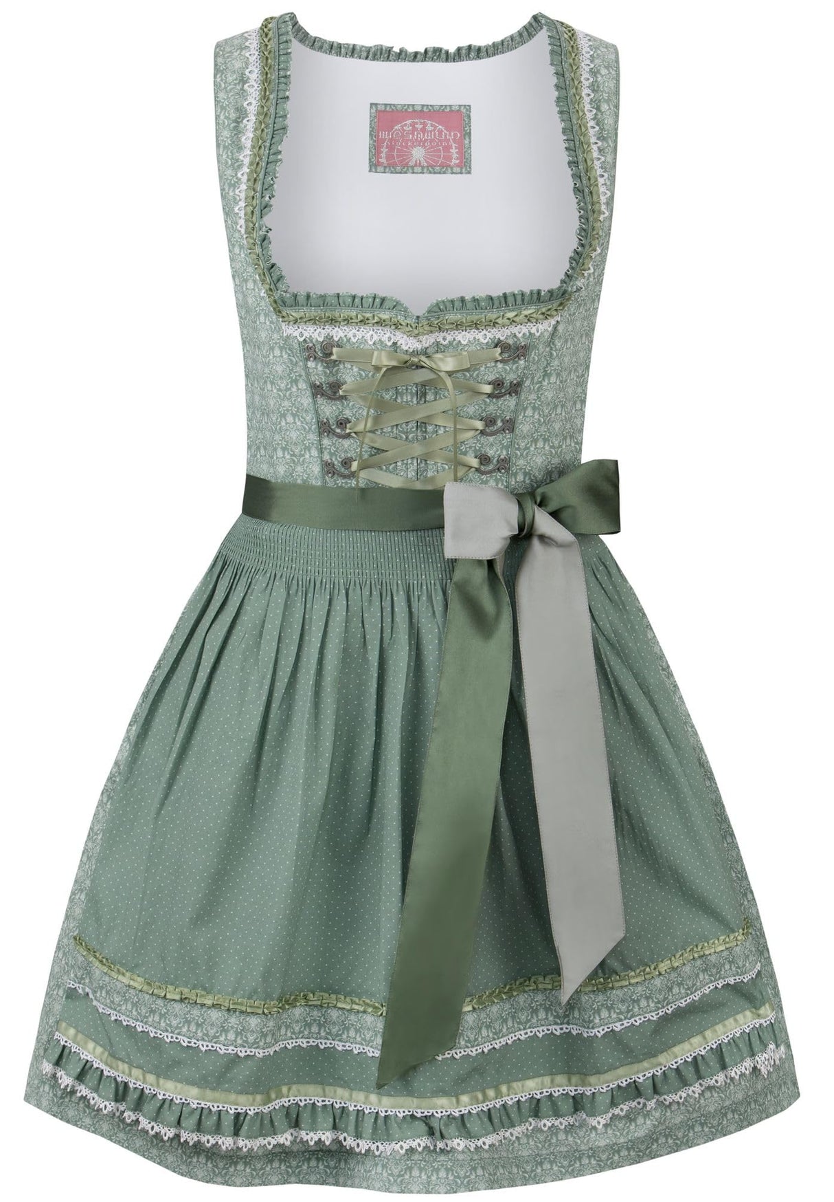 Stockerpoint Dirndl Kim Vestido para ocasión Especial, Verde (Sage), 38 para Mujer