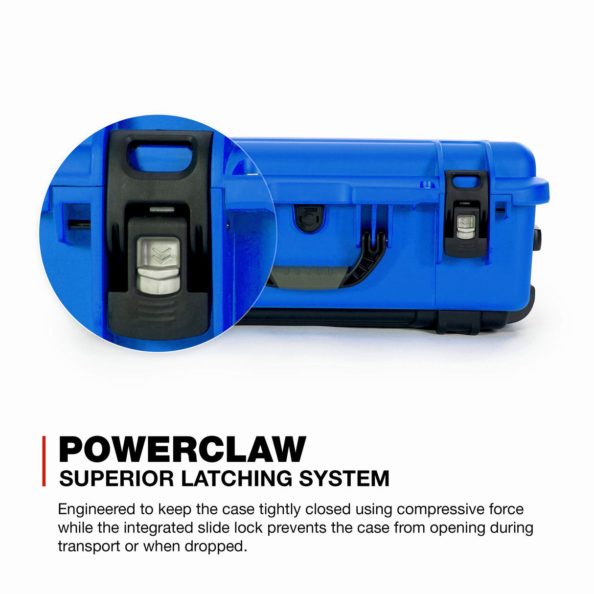 Nanuk 935 - Funda rígida Impermeable con Ruedas, Divisor Acolchado y Organizador de Tapa, Color Azul