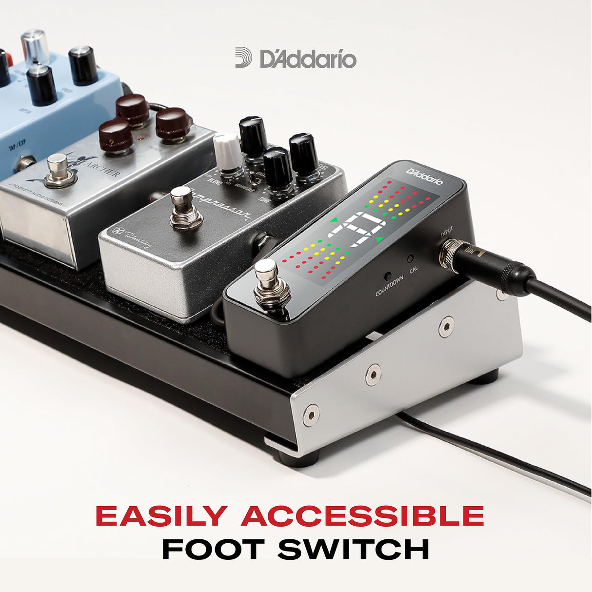 D'Addario Accessories Chromatic Pedal Tuner +