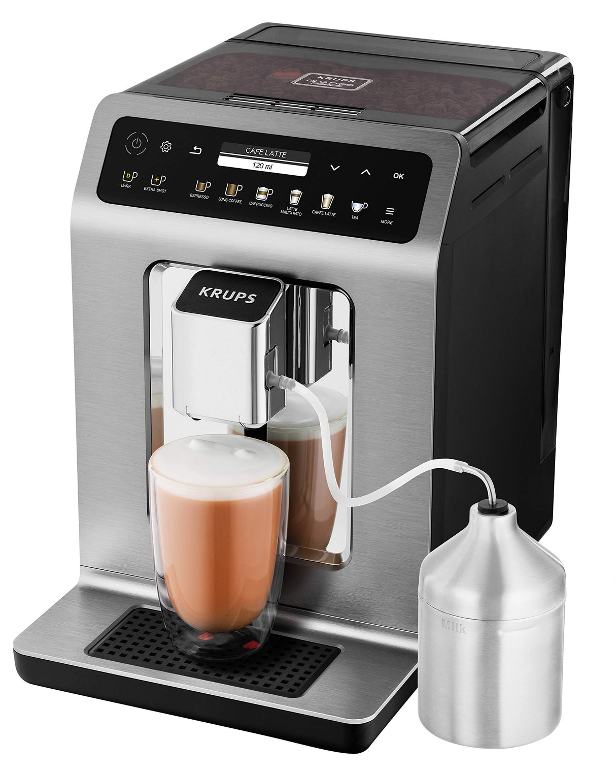 Krups Evidence Plus - Cafetera automática Cafetera automática Titanio-metalizado