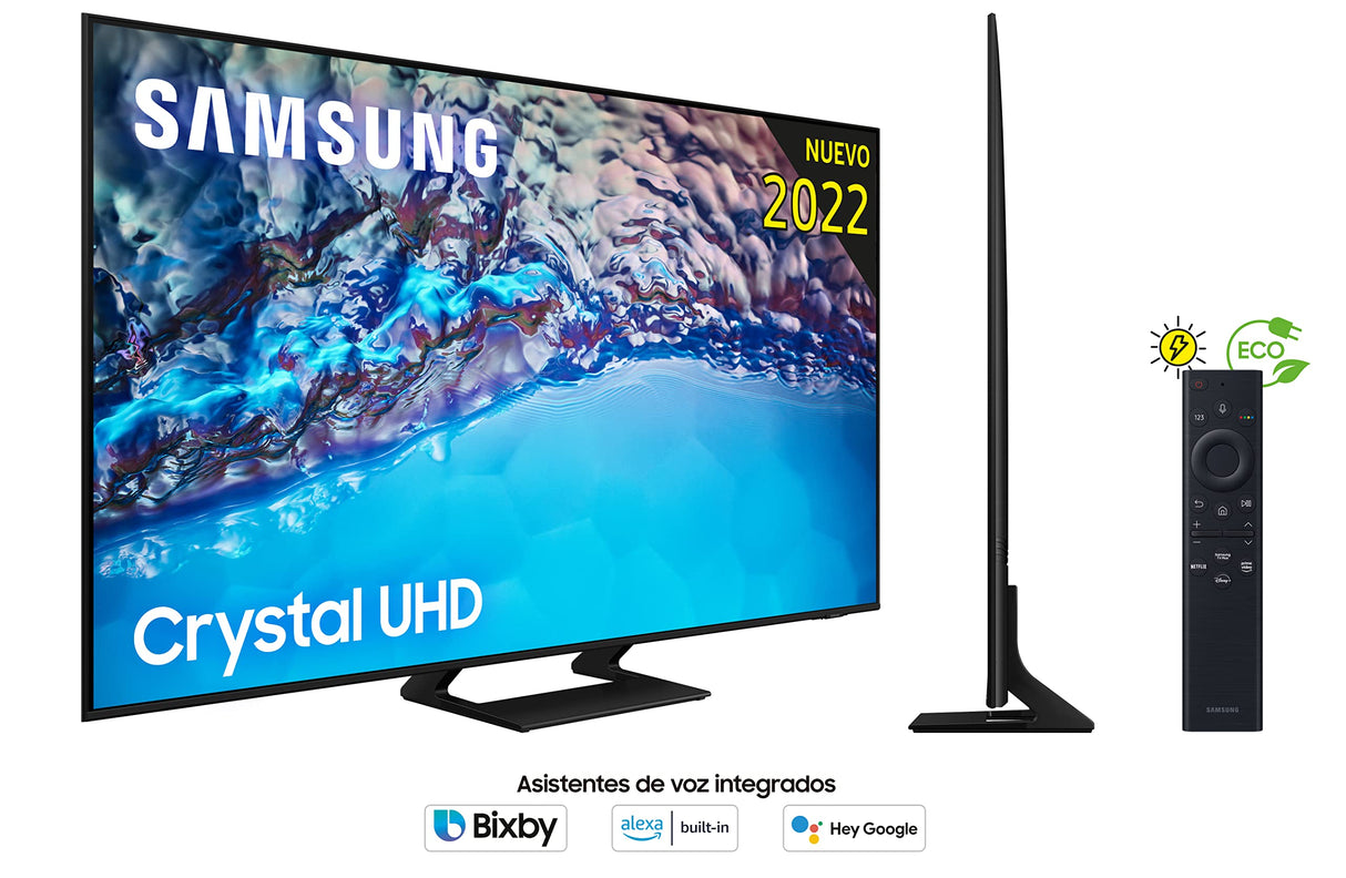Samsung Smart TV 2022 55BU8500 - 55", 4K, Procesador Crystal UHD, Contast Enhancer con HDR10+, Q-Symphony y Alexa integrada, 2022