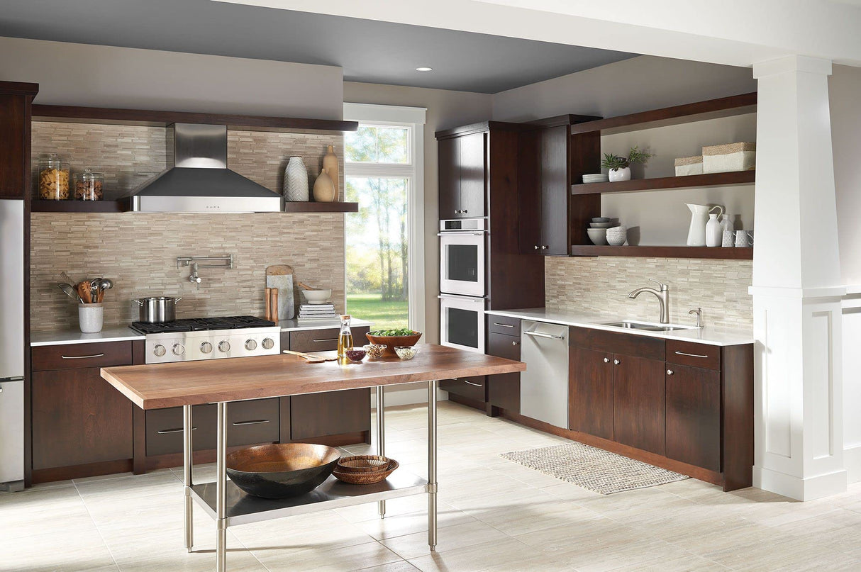 Moen S665SRS - Grifo de cocina de dos manijas para llenado de ollas, resistente a las manchas inoxidable
