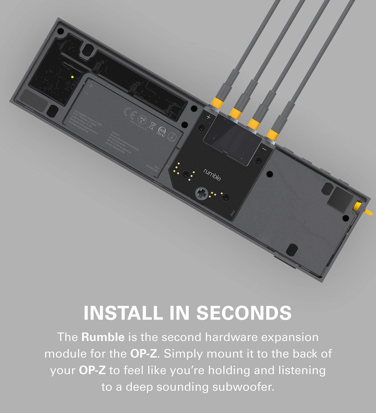 Teenage Engineering ZM-2 Rumble módulo de expansión con metrónomo silencioso para sintetizador portátil OP-Z