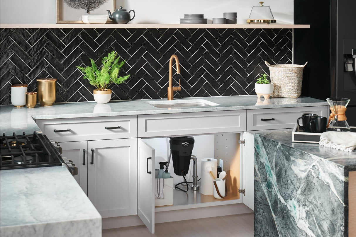 Moen 7565 Align - Grifo de cocina con rociador extraíble, oro cepillado