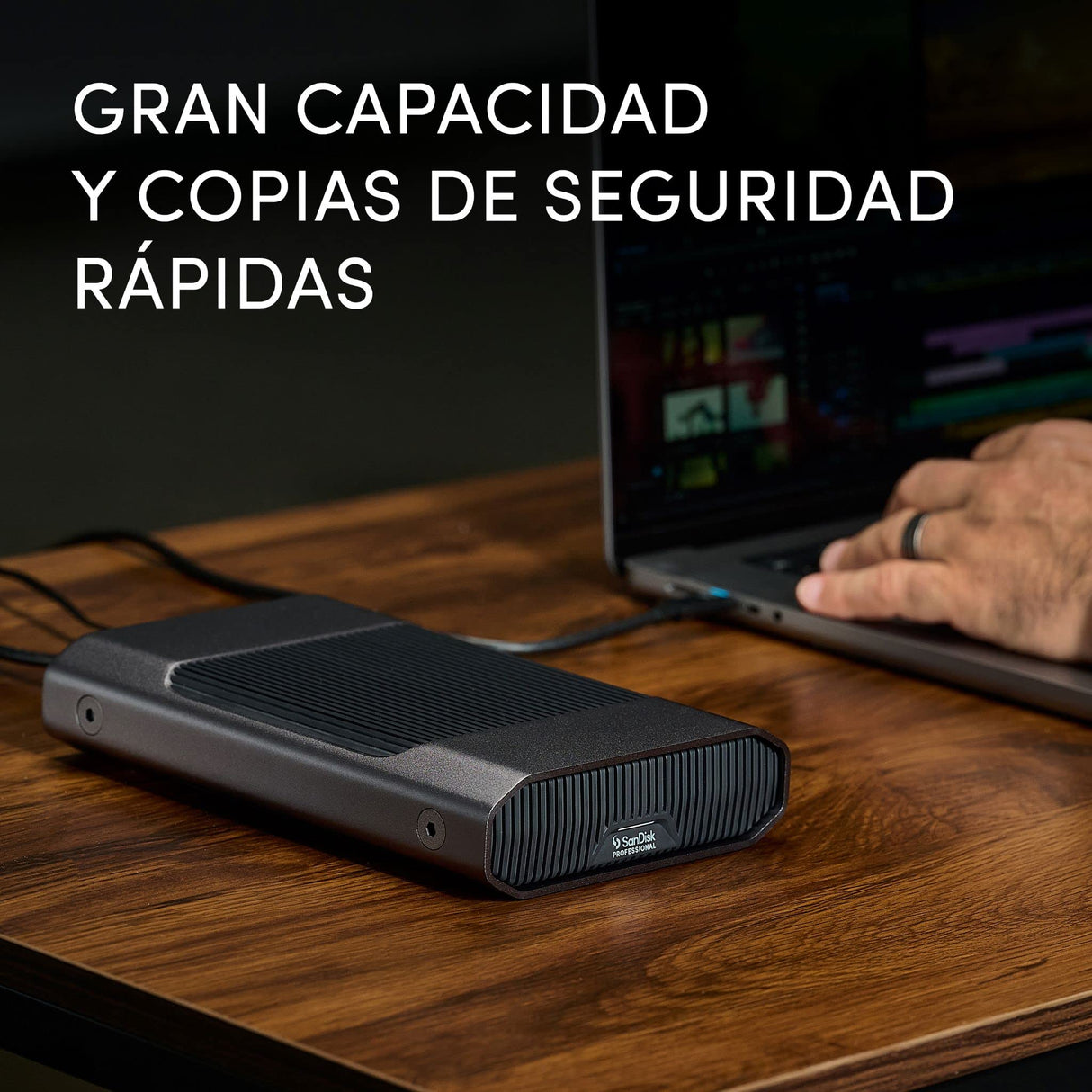 SanDisk Professional G-Drive 18TB - Disco Duro de Escritorio de Clase empresarial de 18 TB, hasta 270 MB/s USB-C (5 Gbps), USB3.2 Gen 1