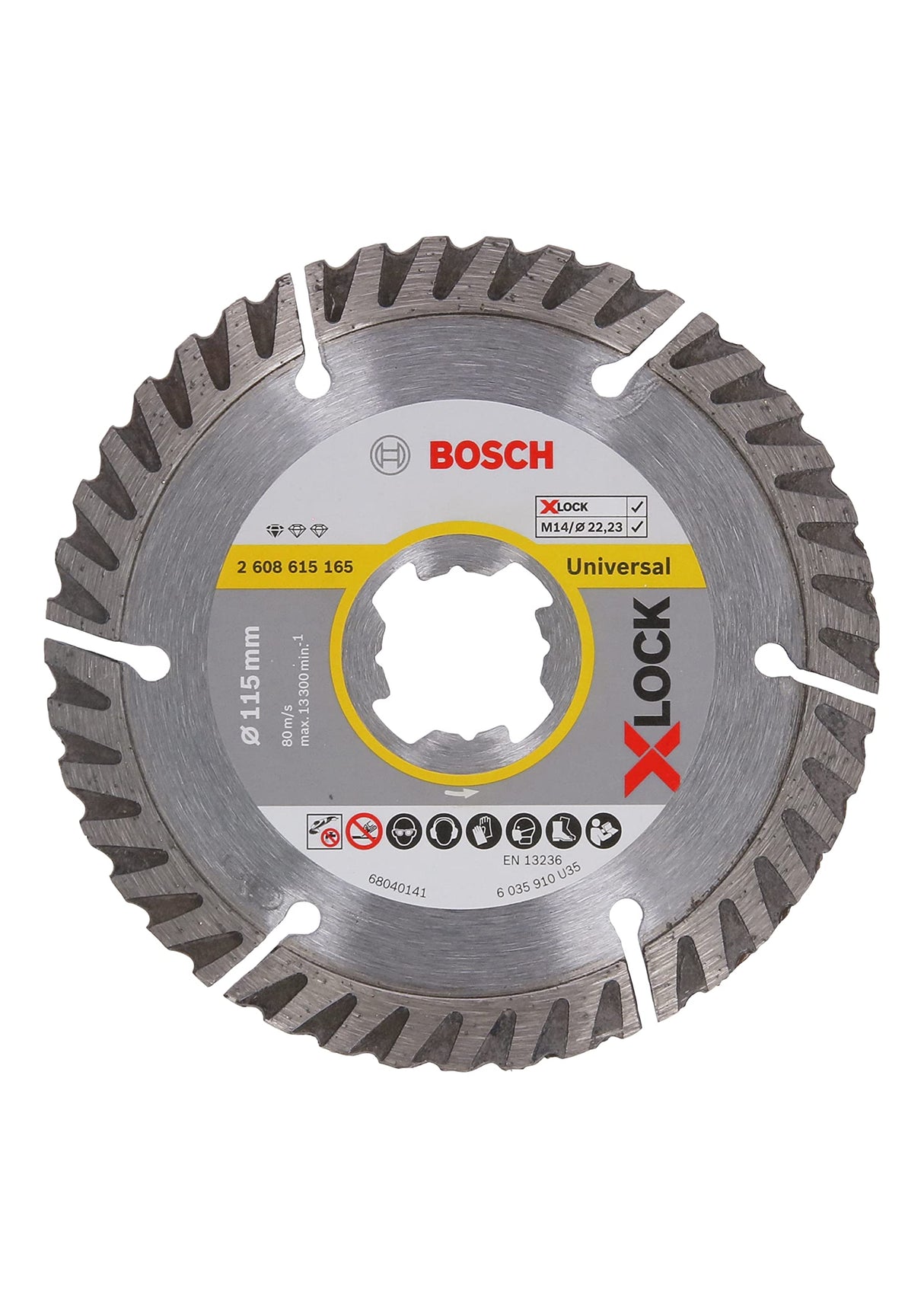 Bosch Accessories, Professional X-LOCK Paquete de sistema Kit universal y Miniamoladora GWX 750-115 X-LOCK, para Multi Material, Metal, Cerámica, Ø 115 mm, Accesorio Amoladoras Angulares