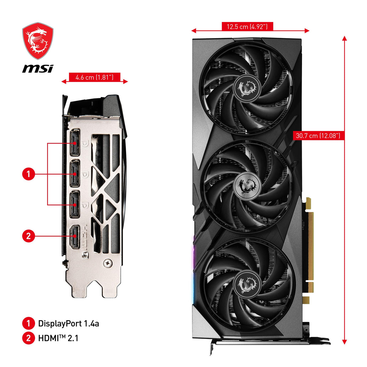 MSI GeForce RTX 4060 Gaming X Slim Tarjeta Gráfica - RTX 4060 Ti, GDDR6, 16GB, PCIe 4.0-2 x TORX Fan 4.0 - HDMI 2.1a, DisplayPort 1.4a