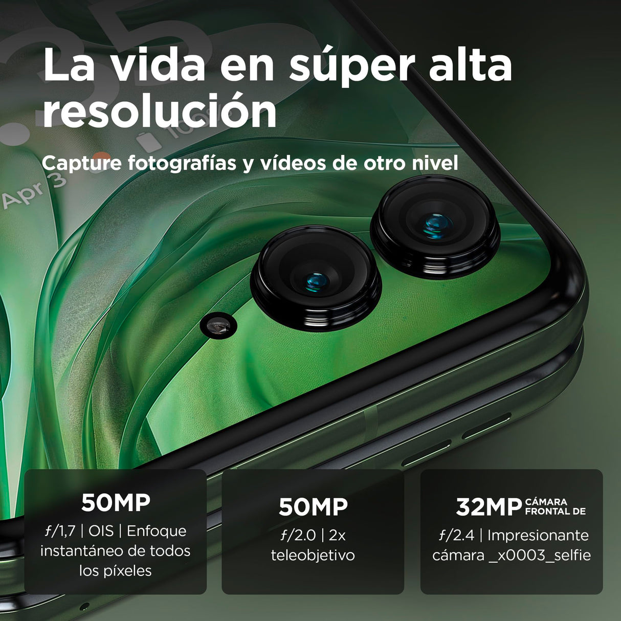 Motorola RAZR 50 Ultra 12/512GB, Garantía 3 años, Pantalla Externa Funcional de 4", diseño Plegable, cámaras de 50 MP con IA, procesador Snapdragon® 8s 3 Gen, Carga TurboPower™ de 68 W, Dual SIM