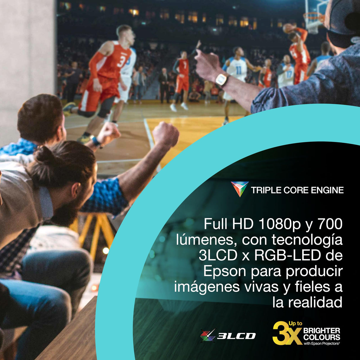 Epson Lifestudio Pop Plus EF-62B, proyector portátil Inteligente, Sound by Bose, Google TV, 4K Pro UHD, Uso en Interior/Exterior, 5 años de garantía*