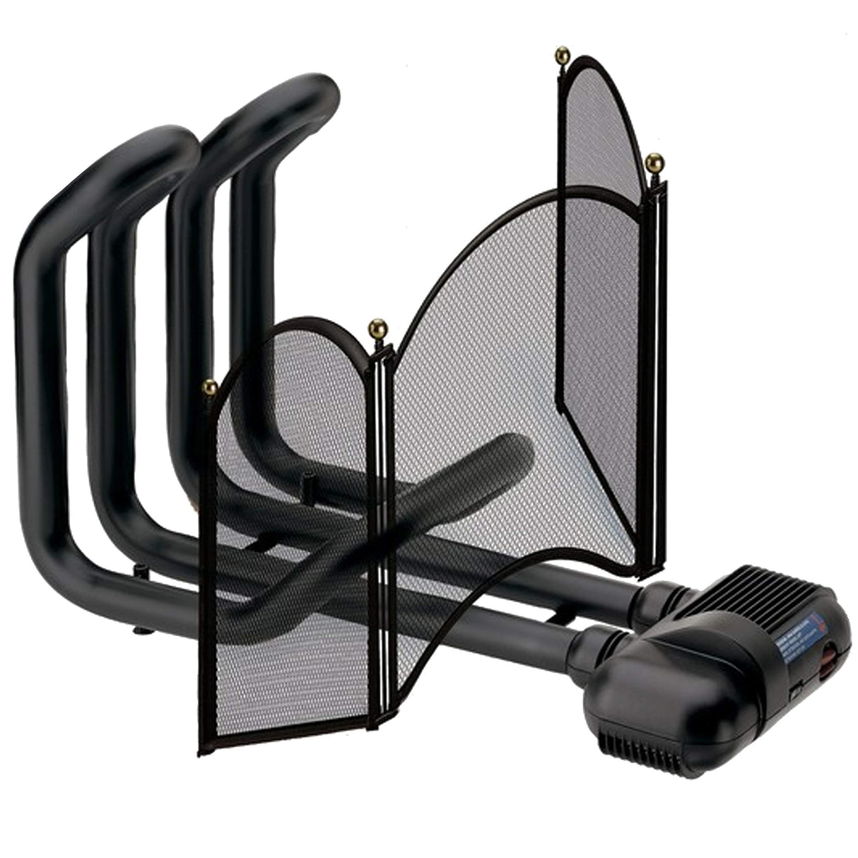 Vortice 70710 Calefactor de chimenea caliente con protección antichispas, negro