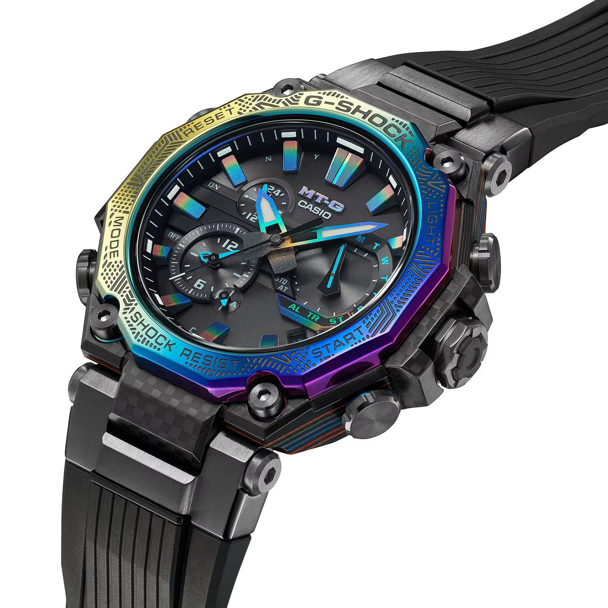 CASIO Reloj Analógico para Hombres de Cuarzo con Correa en Acero Inoxidable MTG-B2000YR-1AER