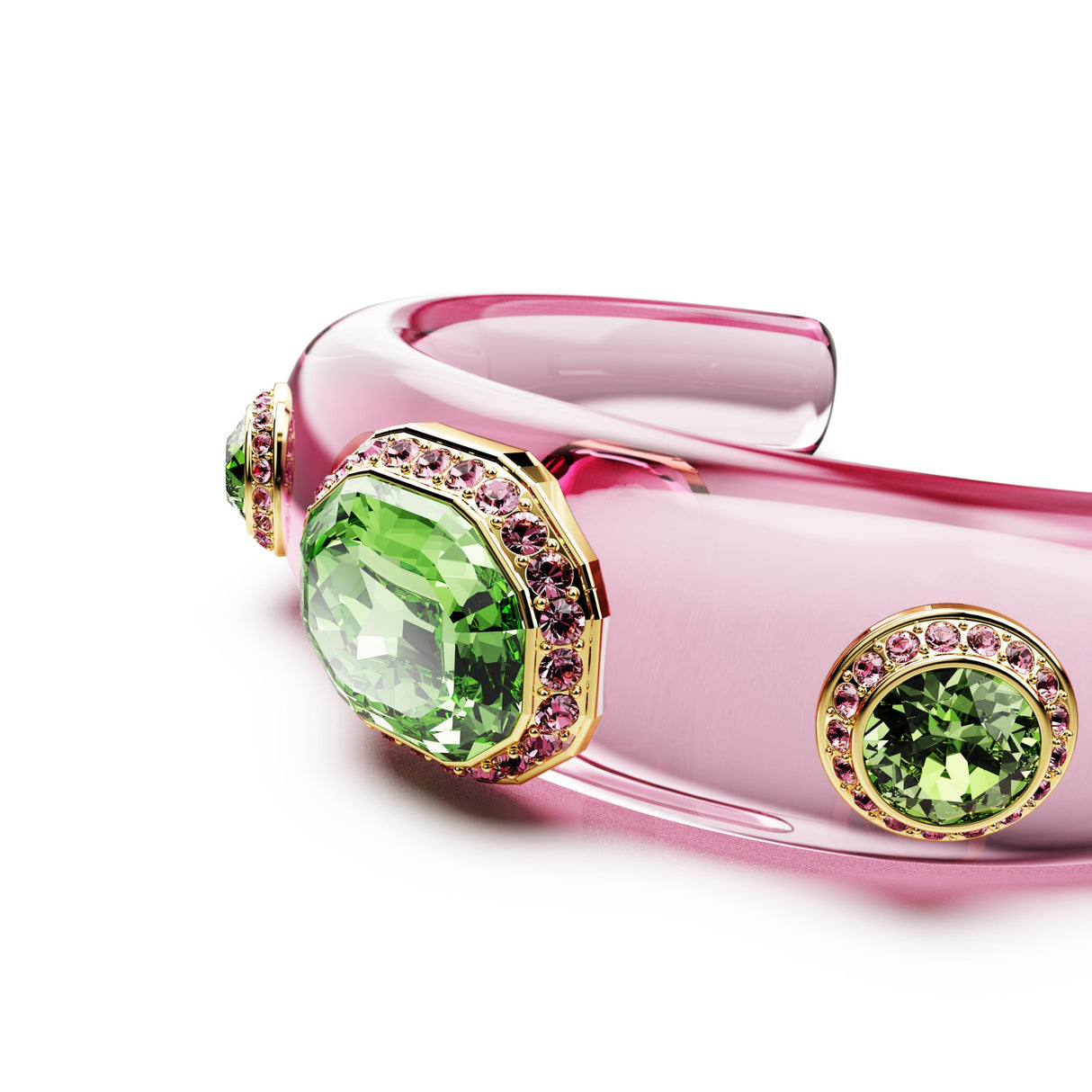 Swarovski Brazalete Dulcis, Tallas mixtas, Multicolor, Baño tono oro