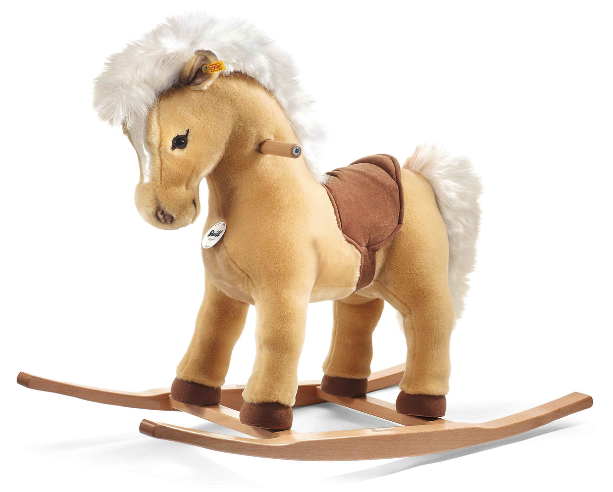 Steiff 48906 - Franzi, Peluche Pony en balancín, Color marrón Claro