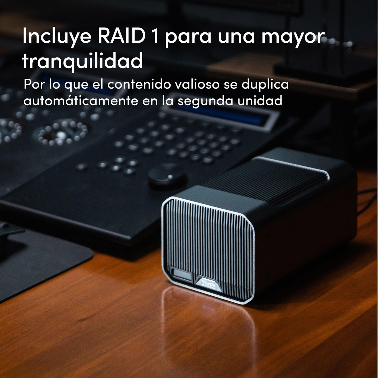 SanDisk Professional 24TB G-Raid Mirror Raid Disco Duro de sobremesa de Clase empresarial Thunderbolt 3 (40Gbps) hasta 260 MB/s Memoria Ultrastar de 7200 r. p. m. en el Interior