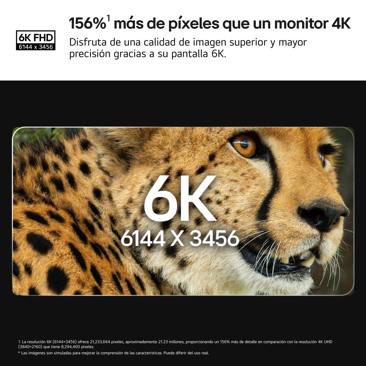 LG 32U990A-S - Monitor Ultrafine 6K, 31,5'', (6144 x 3456), IPS Black 16:9, HDR10, Display HDR600, 450 nits, 60Hz, Super Resolution+, Black Stabilizer, HDMI 2.1, Inclinación/Altura/Pivote, Plata
